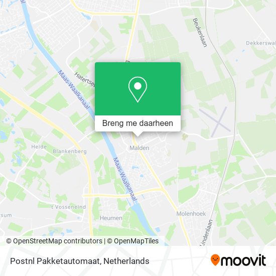 Postnl Pakketautomaat kaart