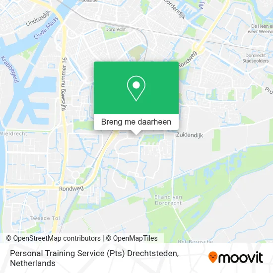 Personal Training Service (Pts) Drechtsteden kaart