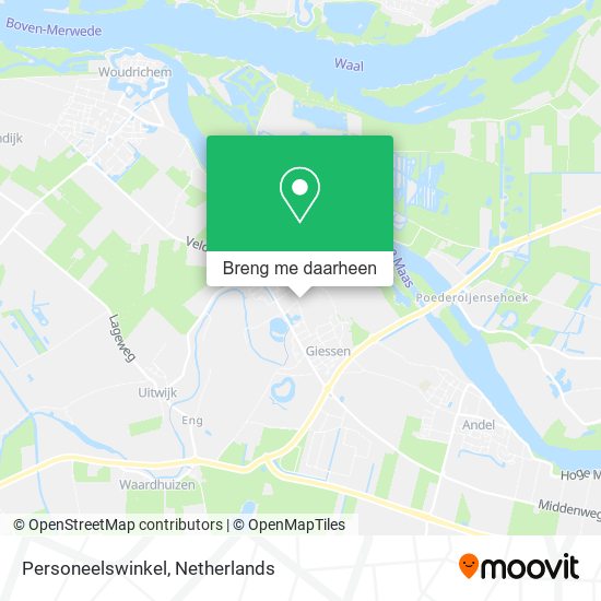 Personeelswinkel kaart