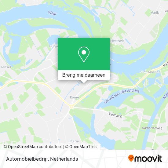 Automobielbedrijf kaart