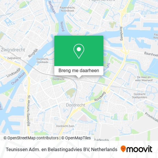 Teunissen Adm. en Belastingadvies BV kaart