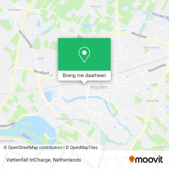 Vattenfall InCharge kaart