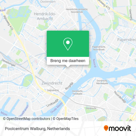 Poolcentrum Walburg kaart