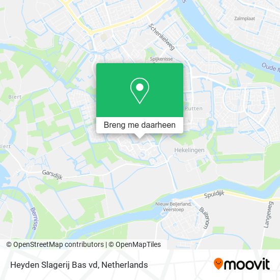 Heyden Slagerij Bas vd kaart