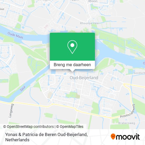 Yonas & Patricia de Beren Oud-Beijerland kaart