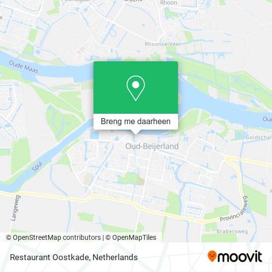 Restaurant Oostkade kaart