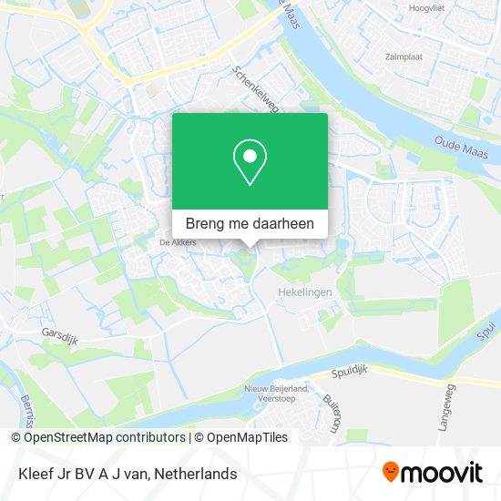Kleef Jr BV A J van kaart