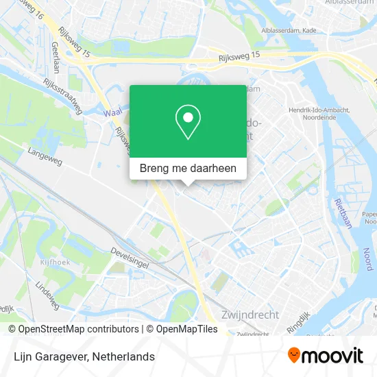 Lijn Garagever kaart