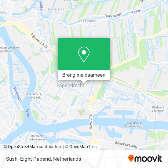 Sushi-Eight Papend kaart