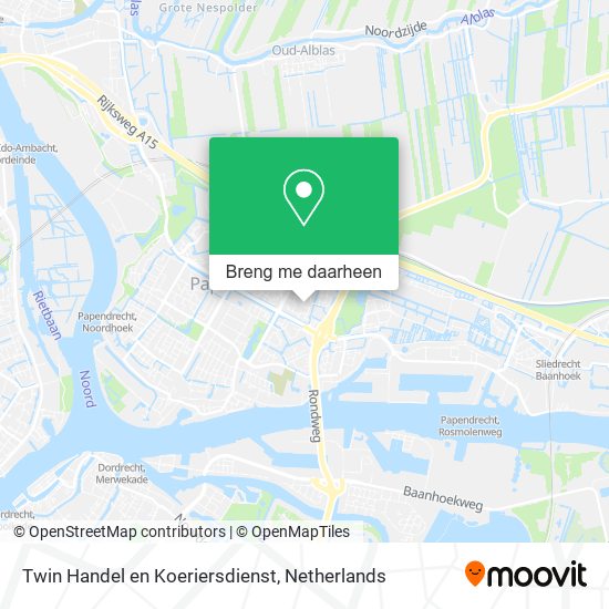 Twin Handel en Koeriersdienst kaart