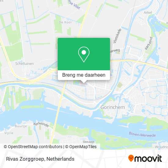 Rivas Zorggroep kaart