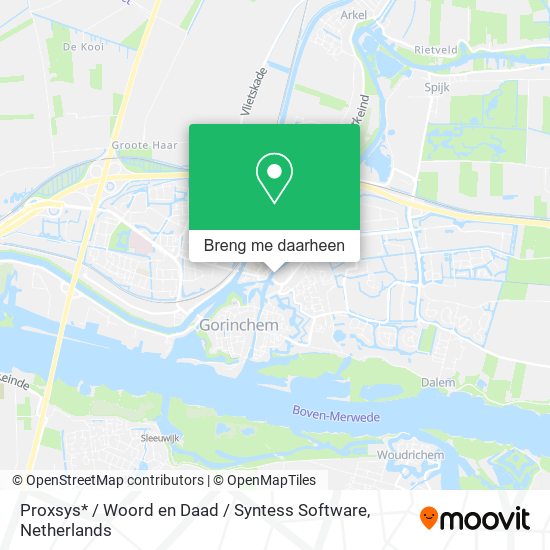 Proxsys* / Woord en Daad / Syntess Software kaart