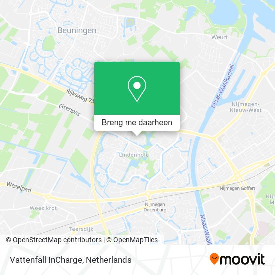 Vattenfall InCharge kaart