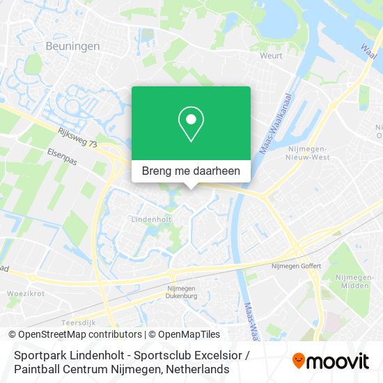 Sportpark Lindenholt - Sportsclub Excelsior / Paintball Centrum Nijmegen kaart