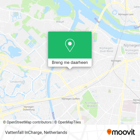 Vattenfall InCharge kaart