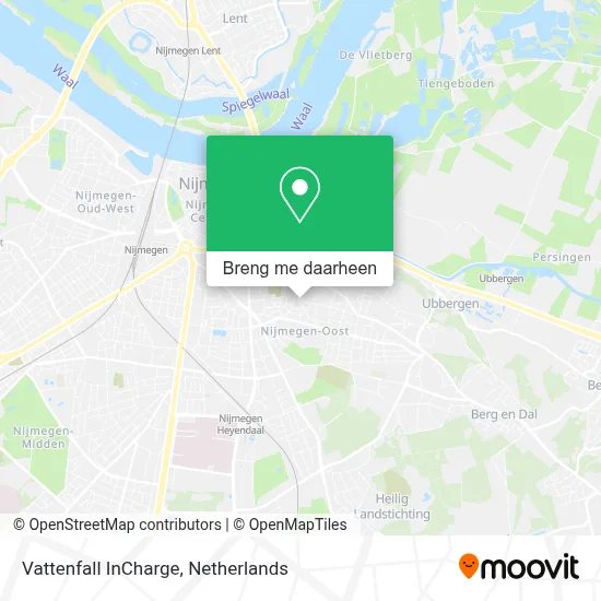 Vattenfall InCharge kaart
