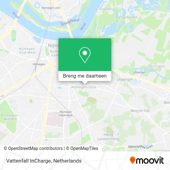 Vattenfall InCharge kaart