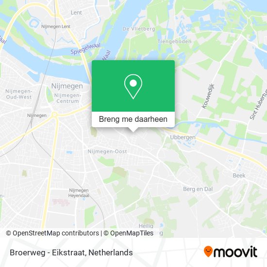 Broerweg - Eikstraat kaart