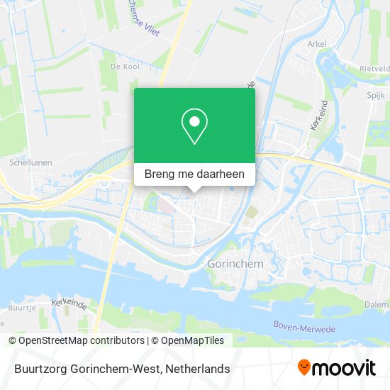 Buurtzorg Gorinchem-West kaart