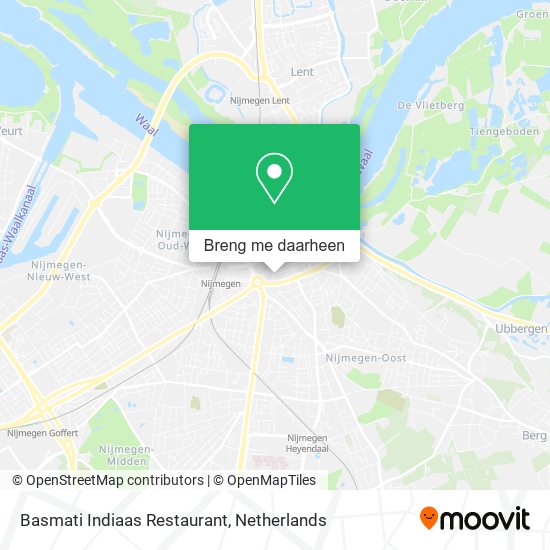 Basmati Indiaas Restaurant kaart