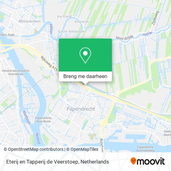 Eterij en Tapperij de Veerstoep kaart