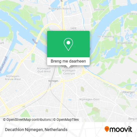 Decathlon Nijmegen kaart