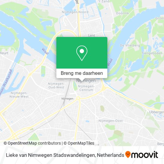 Lieke van Nimwegen Stadswandelingen kaart