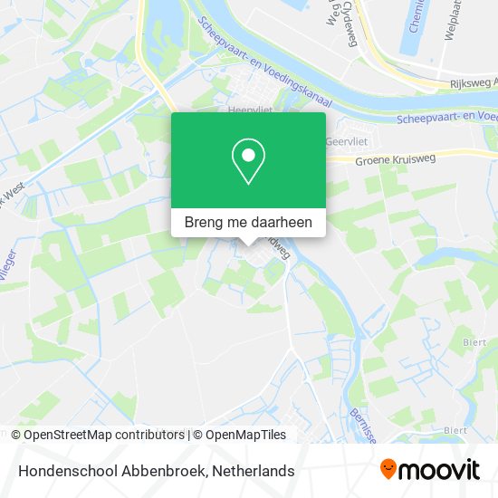 Hondenschool Abbenbroek kaart