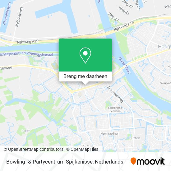 Bowling- & Partycentrum Spijkenisse kaart