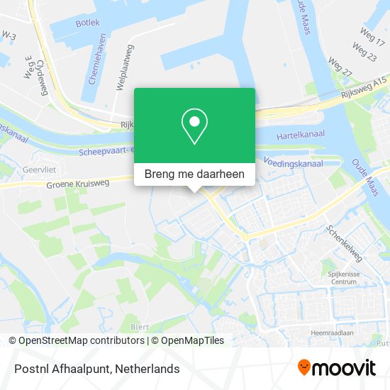 Postnl Afhaalpunt kaart