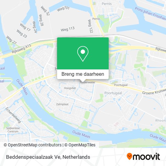 Beddenspeciaalzaak Ve kaart