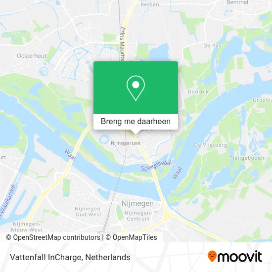 Vattenfall InCharge kaart