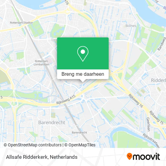 Allsafe Ridderkerk kaart