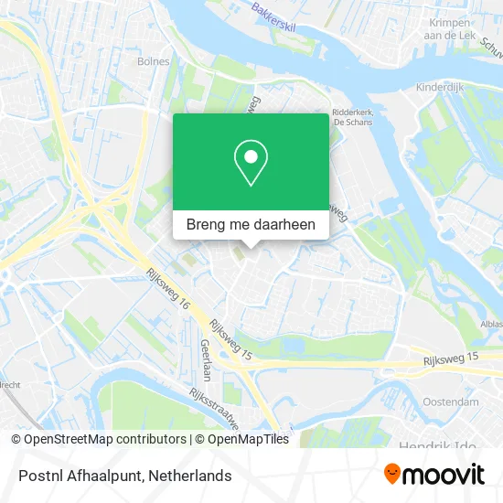 Postnl Afhaalpunt kaart