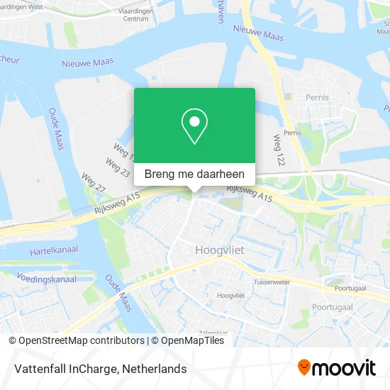 Vattenfall InCharge kaart