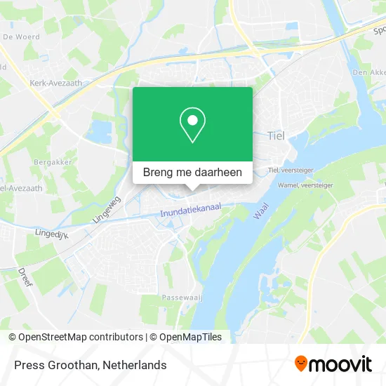 Press Groothan kaart