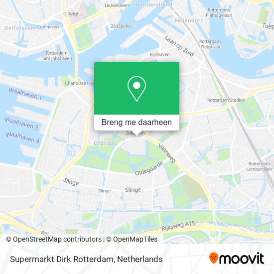 Supermarkt Dirk Rotterdam kaart