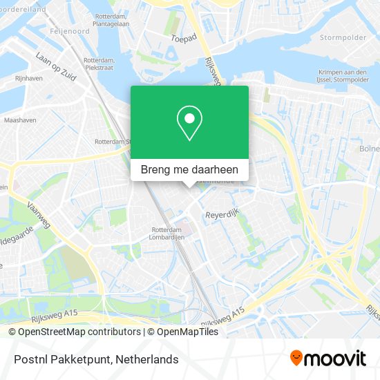 Postnl Pakketpunt kaart