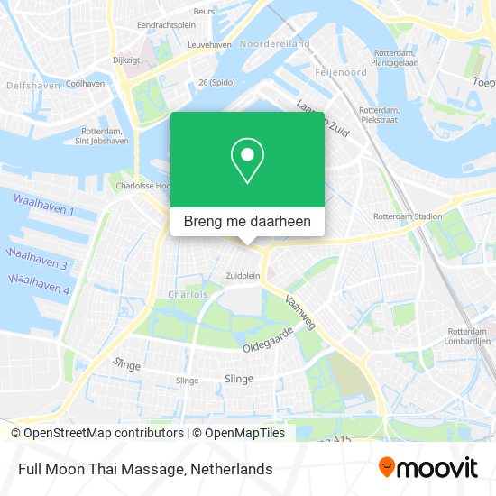 Full Moon Thai Massage kaart