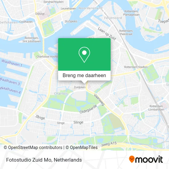 Fotostudio Zuid Mo kaart