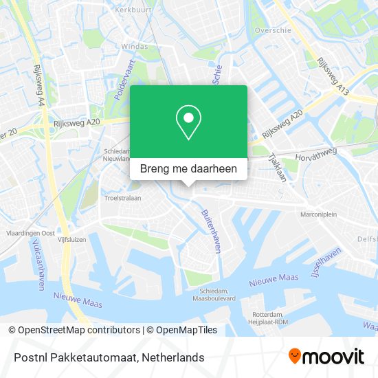 Postnl Pakketautomaat kaart