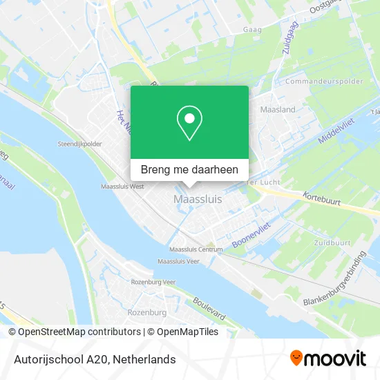 Autorijschool A20 kaart