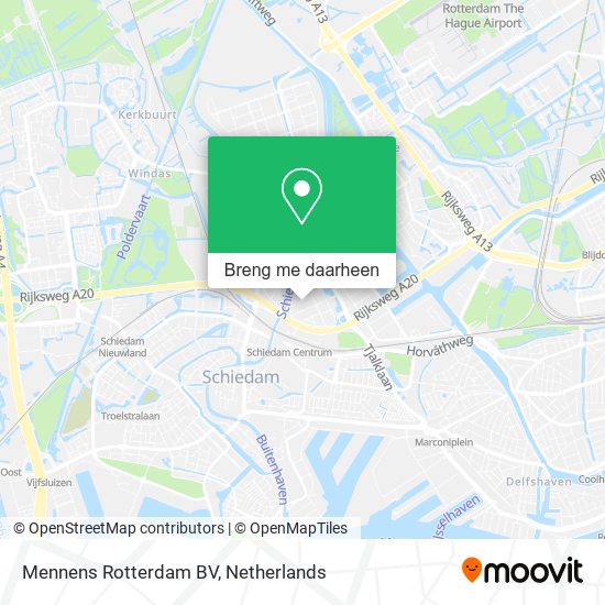 Mennens Rotterdam BV kaart