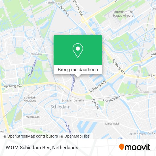 W.O.V. Schiedam B.V. kaart
