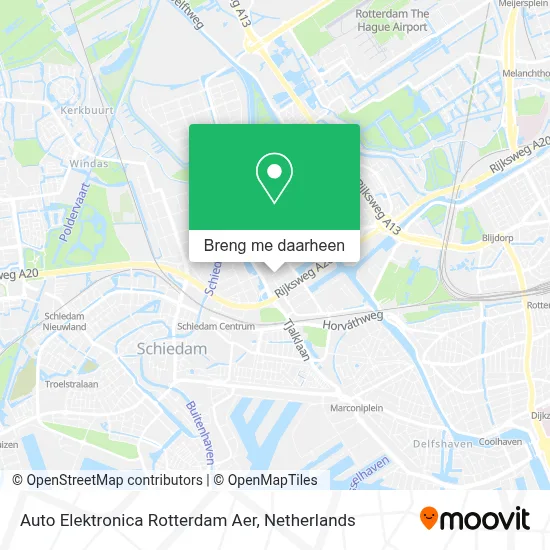 Auto Elektronica Rotterdam Aer kaart