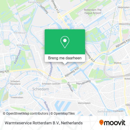 Warmteservice Rotterdam B.V. kaart