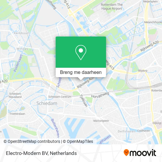 Electro-Modern BV kaart