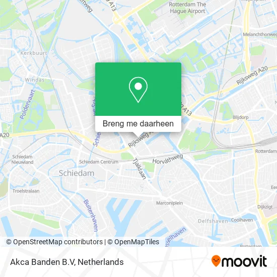 Akca Banden B.V kaart