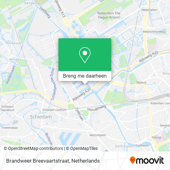 Brandweer Breevaartstraat kaart