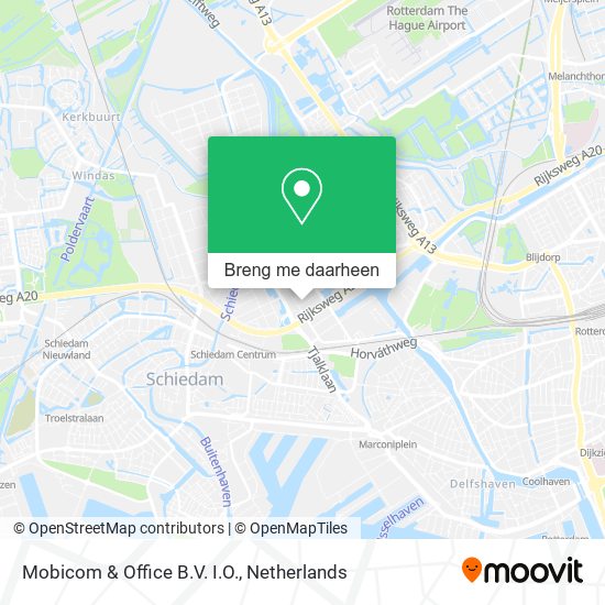 Mobicom & Office B.V. I.O. kaart